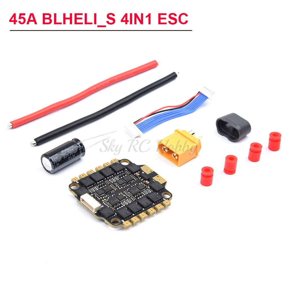 F4 PRO V2 FC / F4 V3S Plus Flight Controller + 30A 4in1 ESC / 45A / 35A BLheli_S 4 In 1 ESC / XF5804 PRO For RC FPV Racer Drone