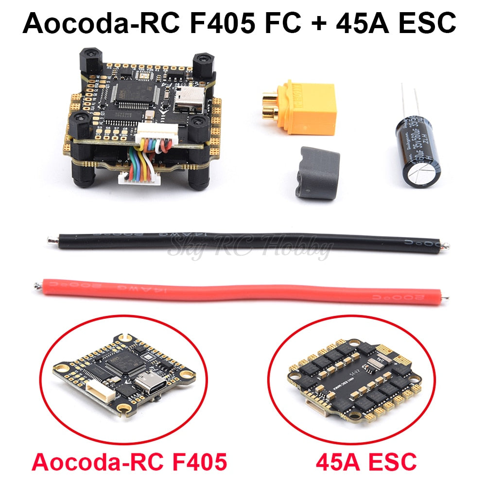 F4 PRO V2 FC / F4 V3S Plus Flight Controller + 30A 4in1 ESC / 45A / 35A BLheli_S 4 In 1 ESC / XF5804 PRO For RC FPV Racer Drone