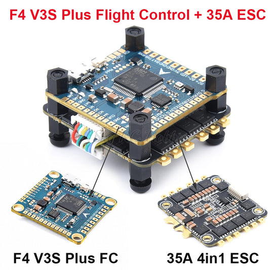 F4 PRO V2 FC / F4 V3S Plus Flight Controller + 30A 4in1 ESC / 45A / 35A BLheli_S 4 In 1 ESC / XF5804 PRO For RC FPV Racer Drone